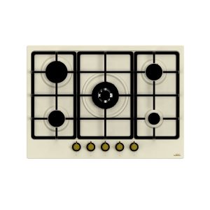 כיריים גז 5 להבות SUZUKI סוזוקי/סרוויס SERVICES בסגנון כפרי שחור/קרם מדגם: SZ 705 RUS BLK-S/BEJ-S