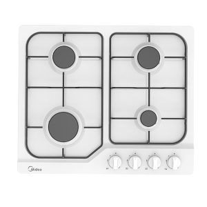 כיריים גז Midea מידאה אמייל שחור/לבן מדגם60SJ401B/W