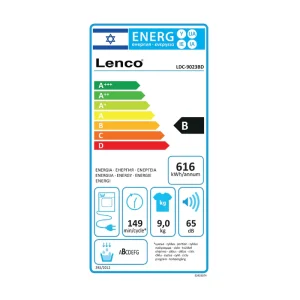 מייבש כביסה עם מעבה LDC-9023BD - 9 ק״ג