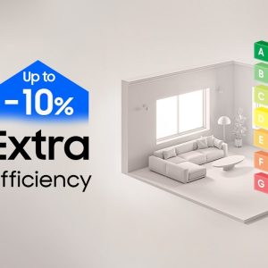 מכונת כביסה פתח קדמי 9 ק”ג WW90DG5U35AE AI EcoBubble