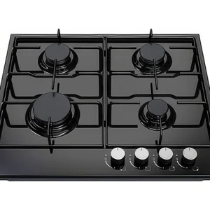 כיריים גז 60 ס"מ נורמנדה ND6400 שחור / לבן